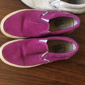 Magenta slip on vans *on hold*